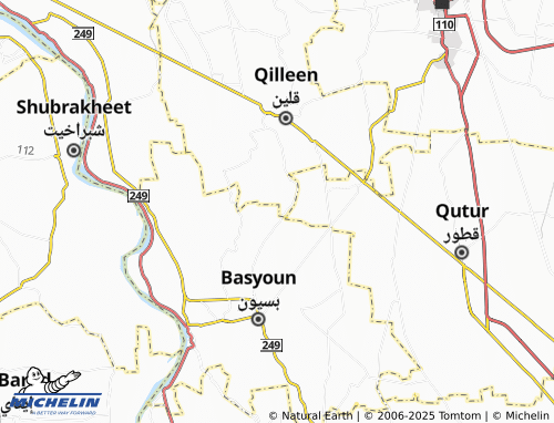 MICHELIN Kanisat Shubrato map - ViaMichelin