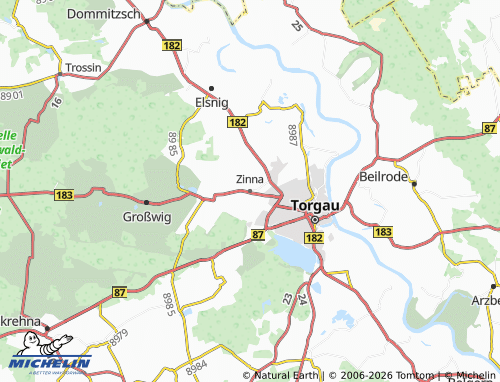 MICHELIN Zinna map - ViaMichelin