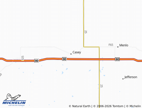 Mapa MICHELIN Casey - ViaMichelin
