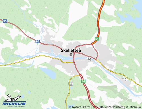 MICHELIN-Landkarte Skellefteå - ViaMichelin