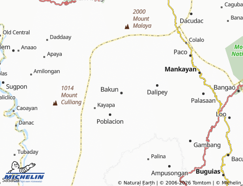 MICHELIN Bakun map - ViaMichelin