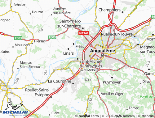 Mapa MICHELIN Saint-Michel - ViaMichelin
