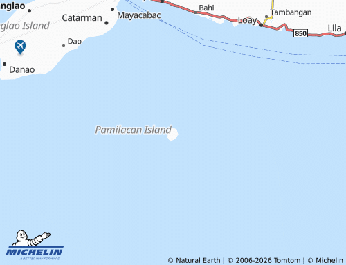 MICHELIN Pamilacan map - ViaMichelin