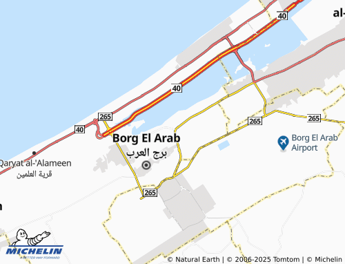 MICHELIN Nagaa El Sanafra map - ViaMichelin