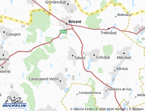 Mappa MICHELIN Tabani - ViaMichelin