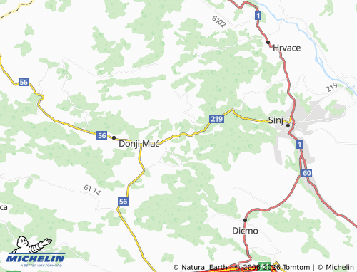 MICHELIN Sutina map - ViaMichelin