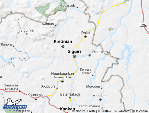 MICHELIN Siguiri map - ViaMichelin