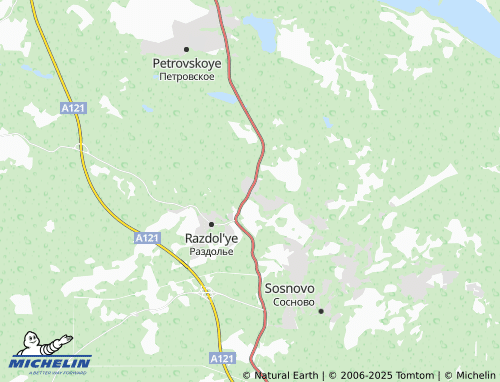 MICHELIN Koloskovo map - ViaMichelin
