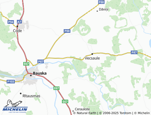 MICHELIN Likverteni map - ViaMichelin