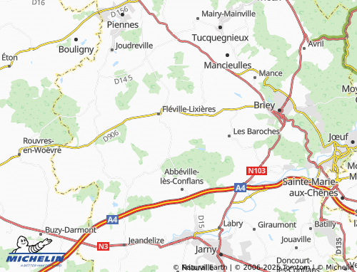 Carte MICHELIN Ozerailles - ViaMichelin
