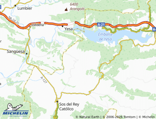 Mappa MICHELIN Undués de Lerda - ViaMichelin
