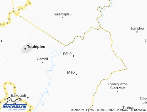 MICHELIN-Landkarte Péhé - ViaMichelin