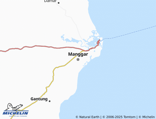 MICHELIN Manggar map - ViaMichelin