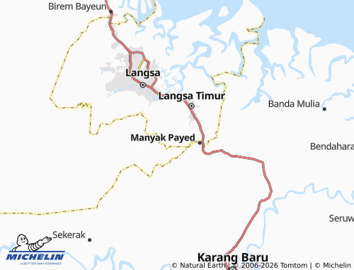 MICHELIN Buket Rata map - ViaMichelin