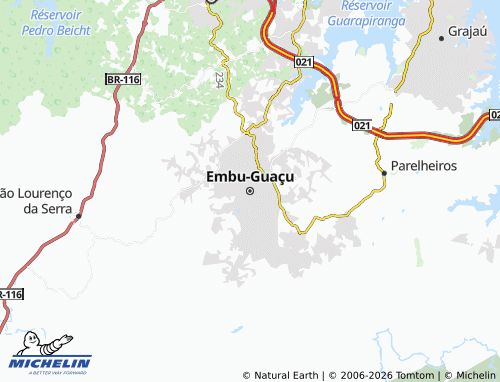 Mapa MICHELIN Embu-Guaçu - ViaMichelin