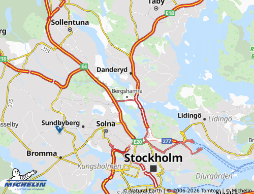 Mapa MICHELIN Bergshamra - ViaMichelin