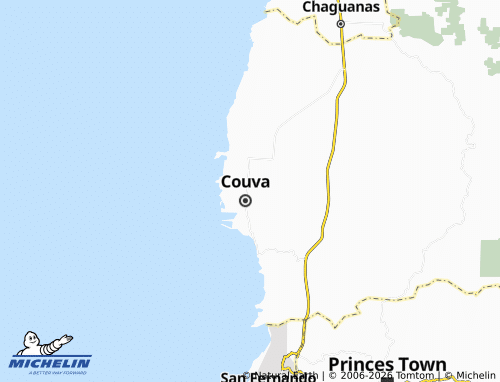 Mapa MICHELIN Couva-Tabaquite-Talparo - ViaMichelin