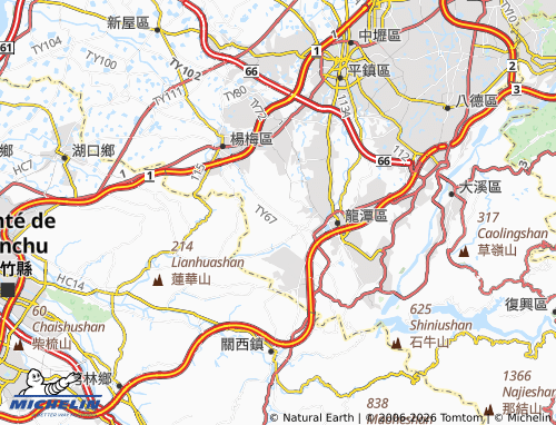 Mappa MICHELIN dian zi hu - ViaMichelin