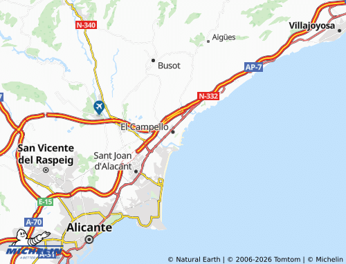 Mappa MICHELIN El Campello - ViaMichelin