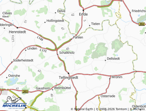 MICHELIN Hövede map - ViaMichelin