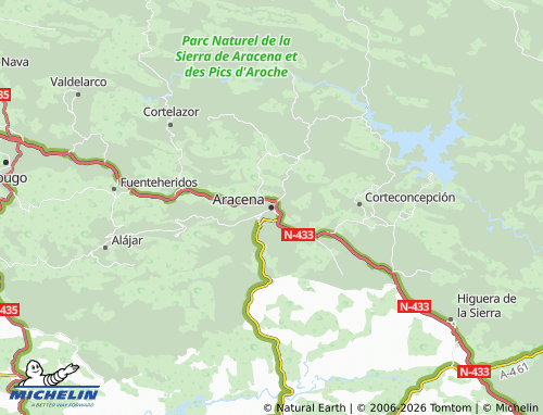 MICHELIN-Landkarte Aracena - ViaMichelin