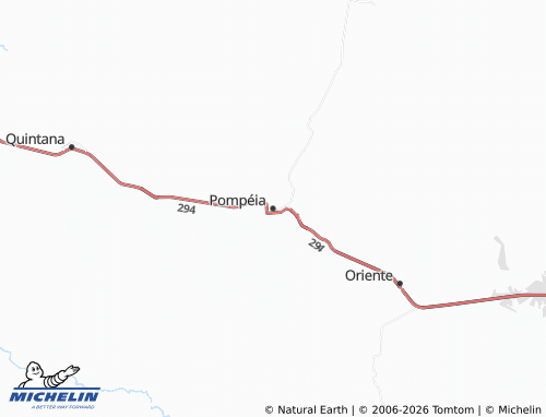 Mapa MICHELIN Pompéia - ViaMichelin