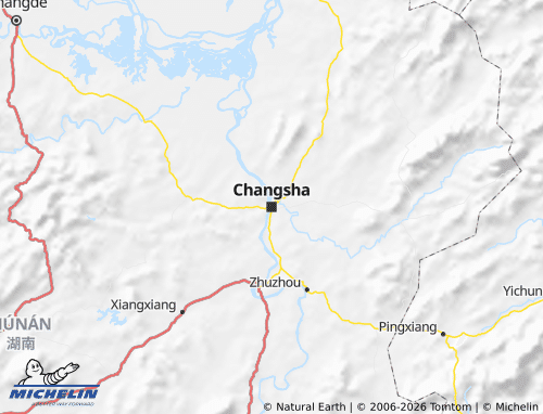 Mapa MICHELIN Hunan - ViaMichelin