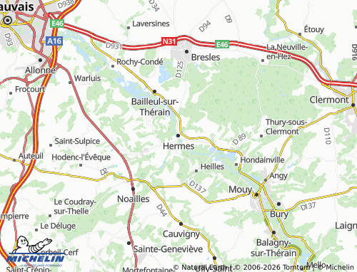Mappa MICHELIN Hermes - ViaMichelin