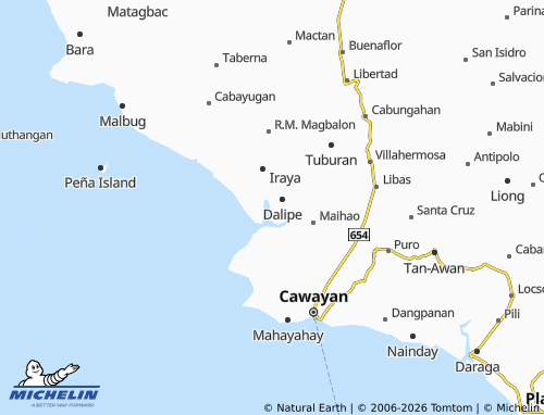 MICHELIN Pin-As map - ViaMichelin