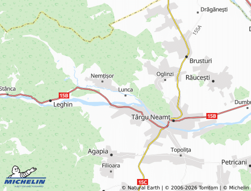 Mapa MICHELIN Lunca - ViaMichelin