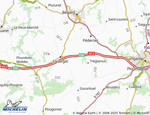 Mappa MICHELIN Hent Guer Meur - ViaMichelin