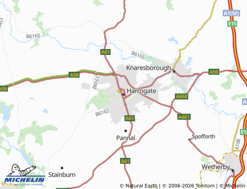 Carte MICHELIN Harrogate - ViaMichelin