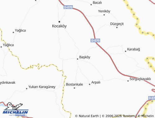 Mapa MICHELIN Başköy - ViaMichelin