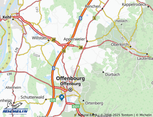 MICHELIN Windschläg map - ViaMichelin