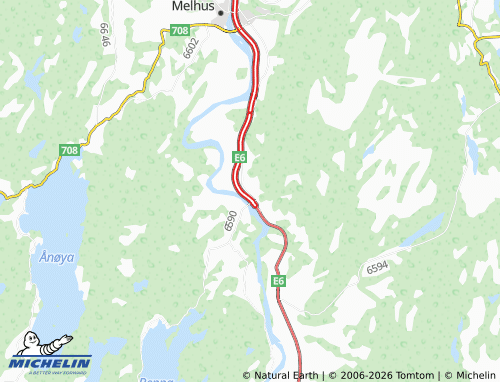 MICHELIN Kvål map - ViaMichelin