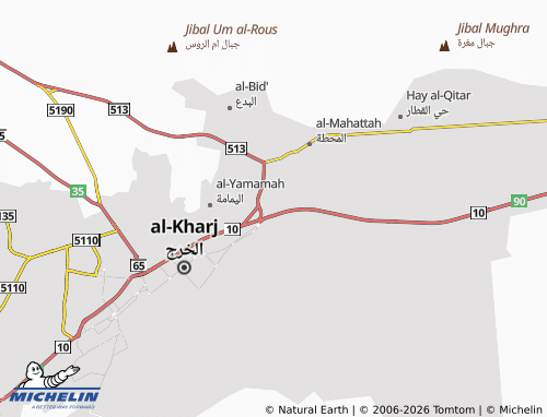 Carte MICHELIN al-Sahba' - ViaMichelin