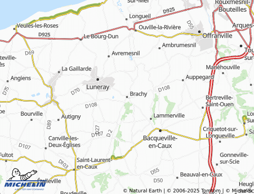 MICHELIN Brachy map - ViaMichelin