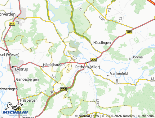 MICHELIN Wohlendorf map - ViaMichelin
