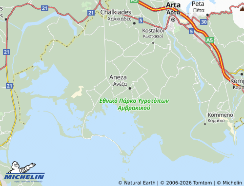 MICHELIN Kalogeriko map - ViaMichelin
