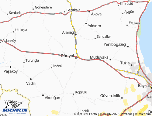 Carte MICHELIN Dörtyol - ViaMichelin