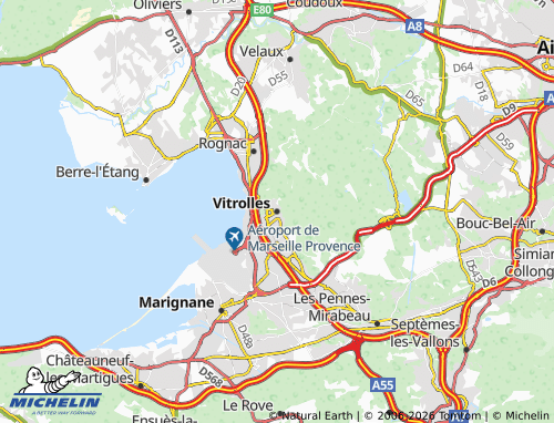 MICHELIN-Landkarte Vitrolles - ViaMichelin
