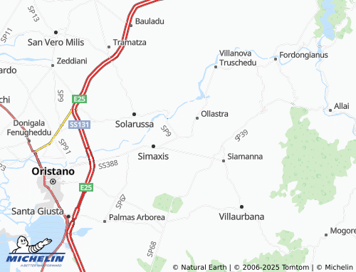 MICHELIN San Vero Congius map - ViaMichelin