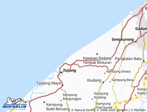 Mappa MICHELIN Kampung Penanjong - ViaMichelin