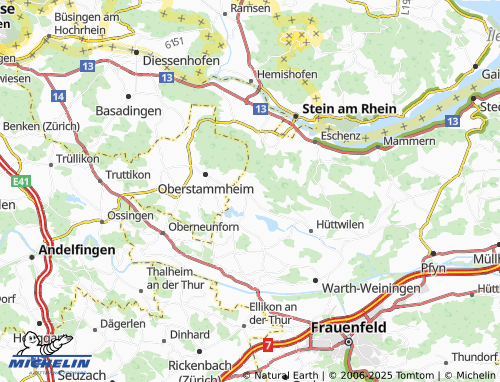 MICHELIN Nussbaumen map - ViaMichelin