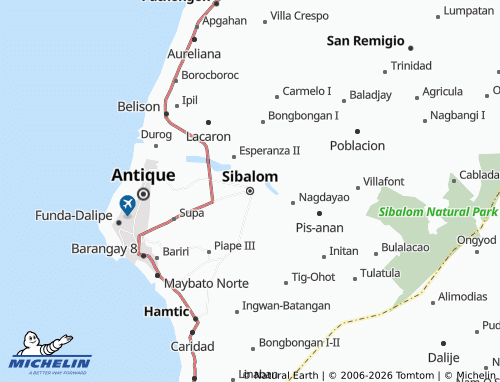 MICHELIN Sibalom map - ViaMichelin
