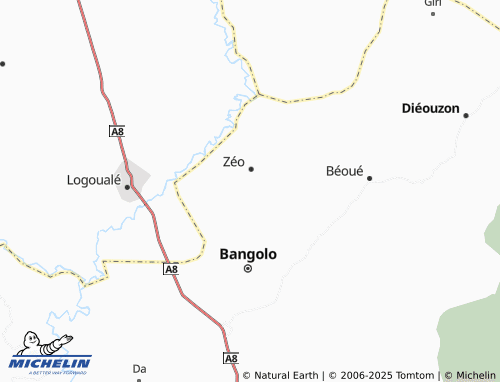 MICHELIN Goényéglaon map - ViaMichelin