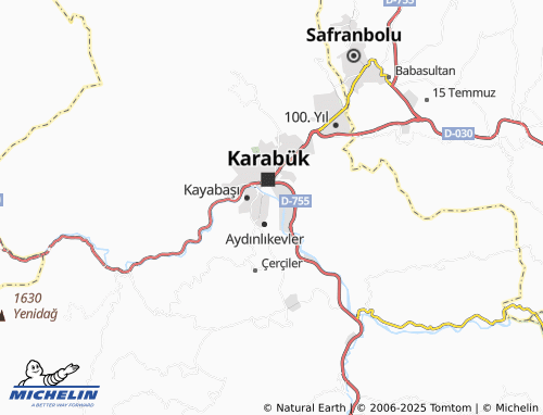 MICHELIN-Landkarte Karabük Mahallesi - ViaMichelin