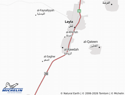 MICHELIN-Landkarte al-Rawdah - ViaMichelin