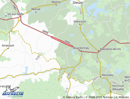 Carte MICHELIN Ommeray - ViaMichelin
