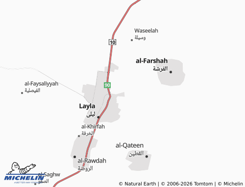 Carte MICHELIN al-Muntazah - ViaMichelin